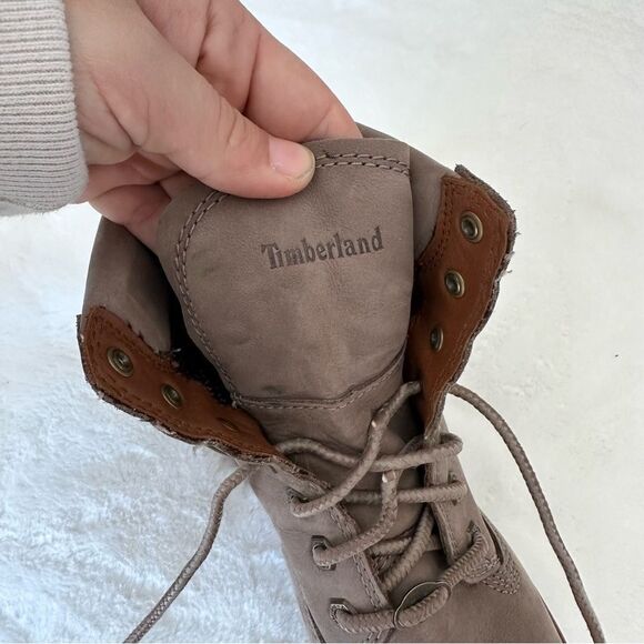 Timberland Women’s Courmayeur Valley Boots Size 7 Taupe - Picture 6 of 9
